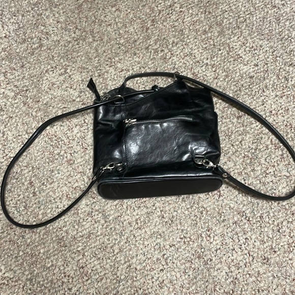 Vintage y2k Tuscany leather convertible backpack purse - Picture 7 of 11